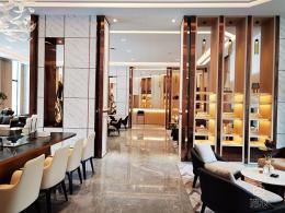 高端售樓部木紋膜貼膜實景案例-PVC裝飾貼膜