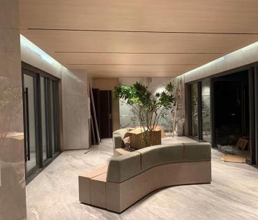 售樓部使用LG木紋膜裝修案例-pvc裝飾貼膜